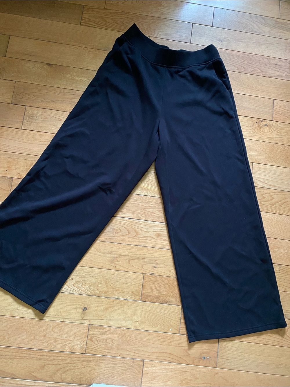 Wide Leg Black Track Pants - Comfortable Everyday Joggers